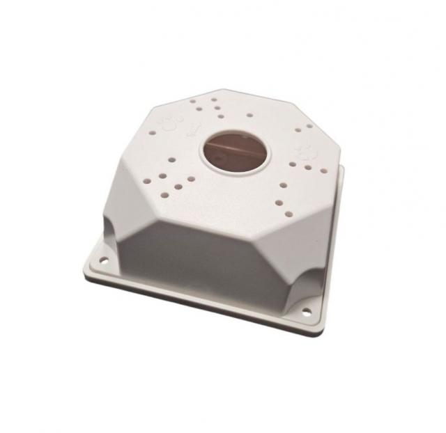Кронштейн універсальний U-tex Ibox v2.0 (B116)- монтажна коробка для зовнішнього встановлення камер відеоспостереження. Накладний спосіб монтажу. Матеріал: пластик. Розміри: 110х110х50мм. Колір: білий
