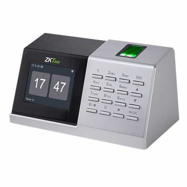 ZKTeco D2. Wi-Fi термінал обліку робочого часу за відбитками пальців