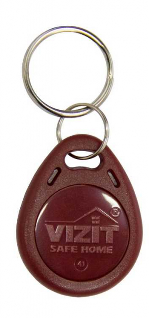 Брелок безконтактний VIZIT-RF3.1 пластиковий - коричневий