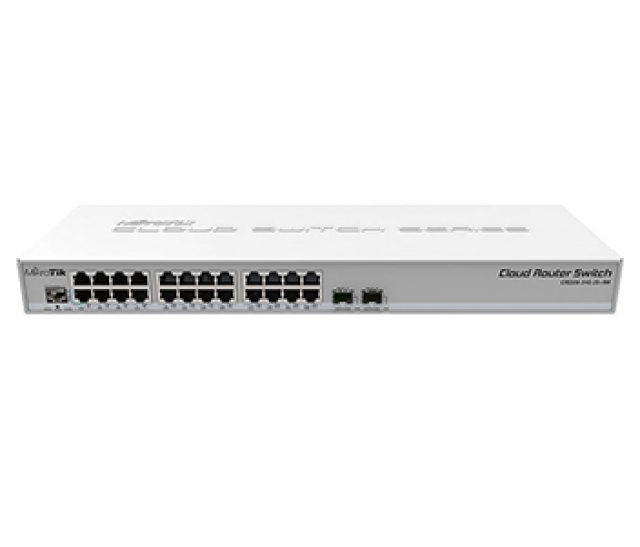 Маршрутизатор MikroTik CRS326-24G-2S + RM (24x1G, 2xSFP +, L3)