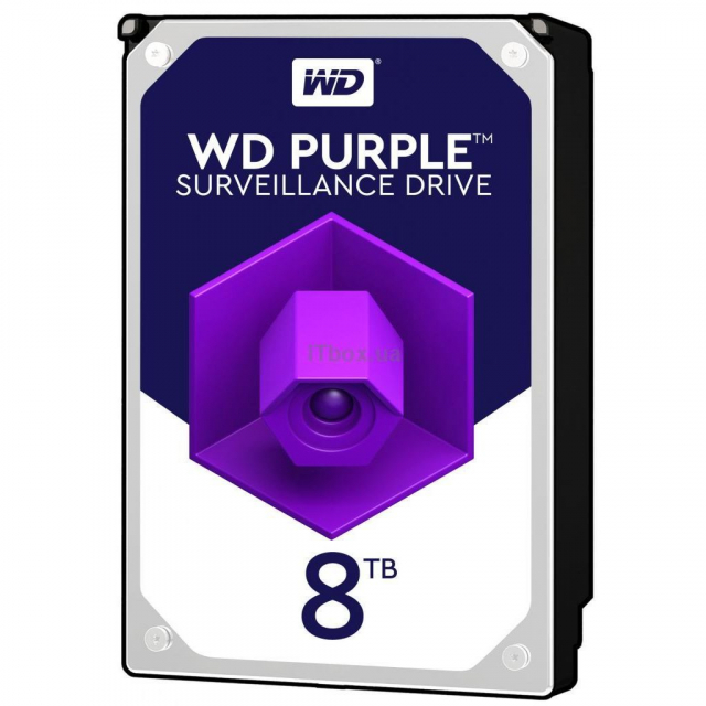 Жорсткий накопичувачі (HDD) 8TB Western Digital Purple WD85PURU