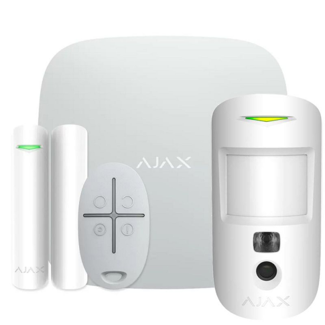 Ajax StarterKit Cam HDR White Комплект бездротової охоронної сигналізаці