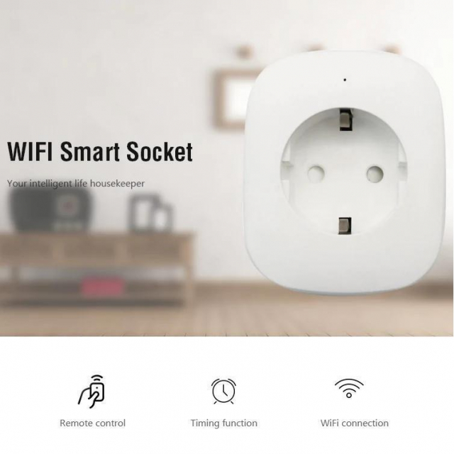 Розетка P202A-EU (WiFI, Навантаження до 10 / 220В, робота з мобільного додатку / за таймером)