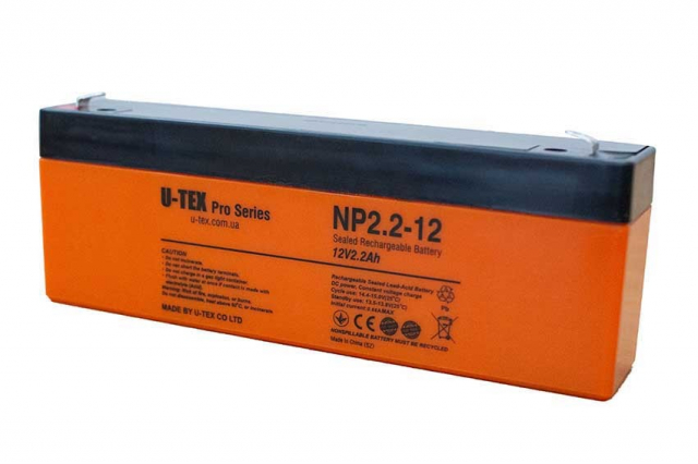 Акумулятор U-tex PRO 12В / 2,2 Ah