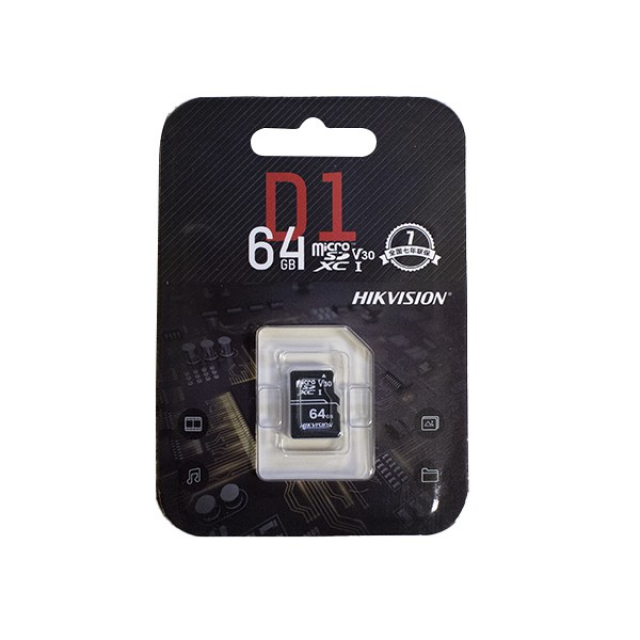 Карта пам'яті Hikvision microSDHC 64GB Class10 For Surveillance (без адаптера)
