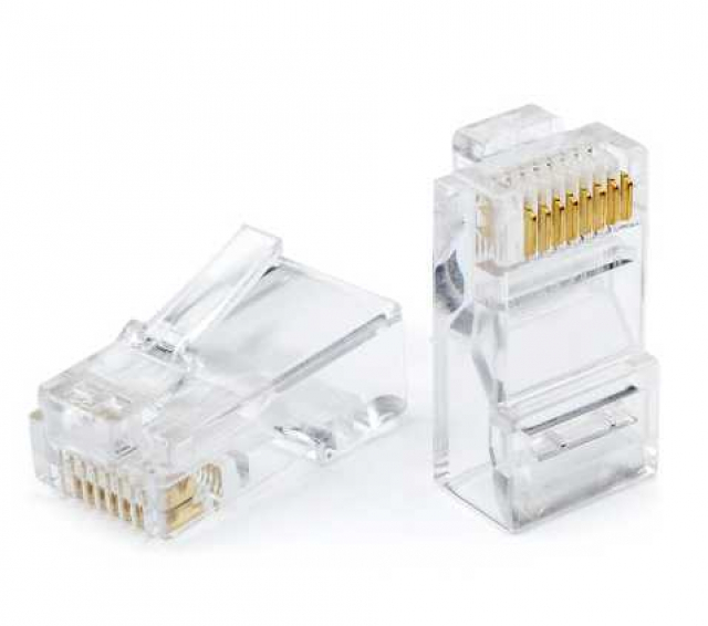 Конектор 1U EZ RJ45 Cu, прохідний (пачка - 100 шт)