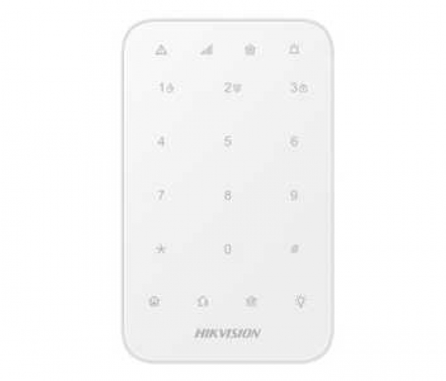 Hikvision AX PRO DS-PK1-E-WE. Бездротова LED-клавіатура