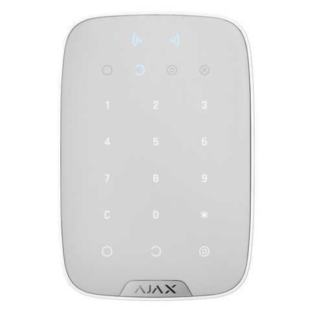 Ajax Keypad Plus White бездротова сенсорна клавіатура
