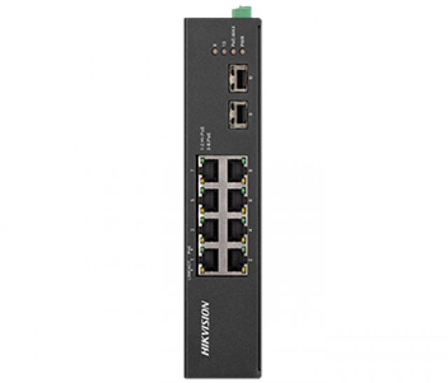 DS-3T0510HP-E/HS 8-портовий некерований POE комутатор Hikvision