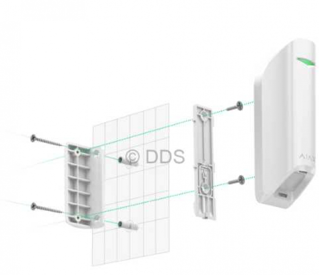 Smartbracket Ajax MotionProtect Curtain white Частина пластикового корпусу