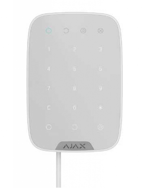 Ajax Keypad Fibra white дротова сенсорна клавіатура
