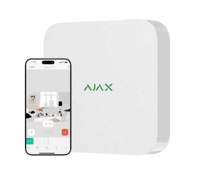 Ajax NVR (8ch) (8EU) white мережевий відеореєстратор