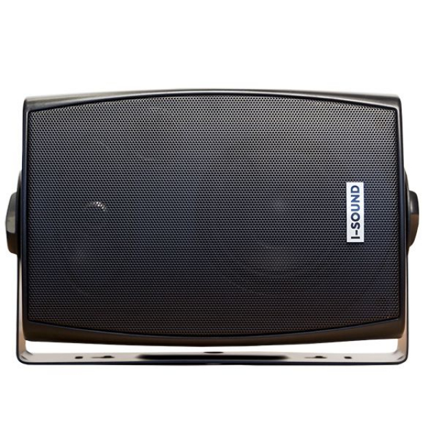 Настінний гучномовець I-Sound IS-WP420HFB (1”х1 (високі частоти) 4”х1 (Bass), потужність 5/10/20Вт 100В або 20Вт/8 Ом, 100Hz-20KHz, матеріал – пластик, колір чорний, х 150 х 250 мм, вага –2кг)