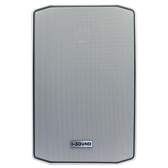 Вуличний гучномовець I-Sound IS-WWS6T (0,75”х1 (високі частоти) 6”х1 (Bass), потужність 15-30Вт/100В або 30Вт/8 Ом, 65Hz-20KHz, матеріал – пластик, клас-IP66, тип кріплення - настінний, колір білий, г