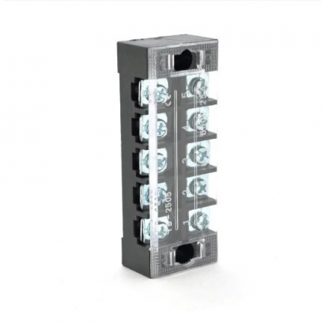 Клемна колодка 5-розрядна TB-2505 25A/600V, переріз дроту 0,5-2,5мм2