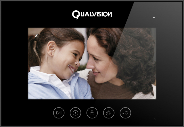 Відеодомофон Qualvision QV-IDS4783AV black AHD 1080P
