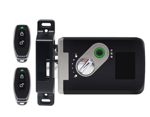 Бездротовий замок ригельний I-Key D-7S таємного монтажу з дистанційним керуванням