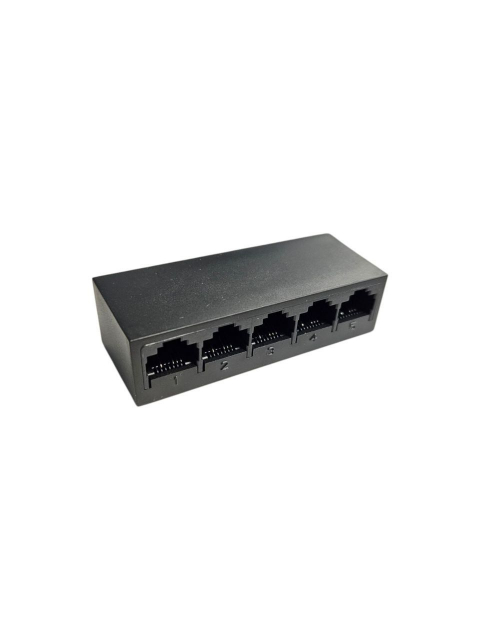 Комутатор Switch Utex UT-SF05 (5 port 10/100Mbps, DC 5В / 600 mA, USB Type-C, габарити: 76x30x20 мм)