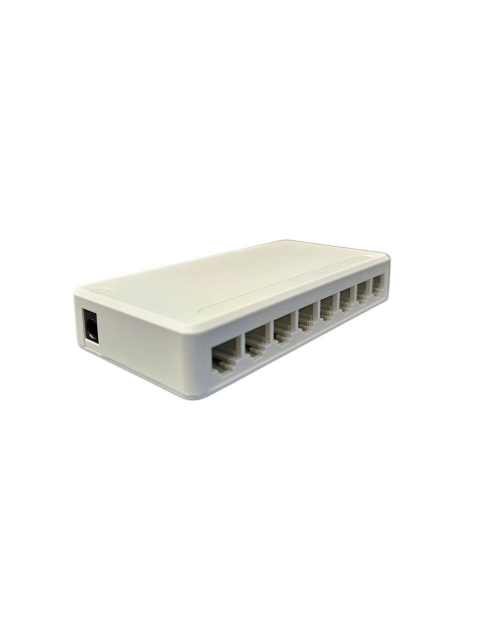 Комутатор Switch Utex UT-SF108 (8 port 10/100Mbps, DC 12В / 600 mA, габарити: 126x63x21 мм)