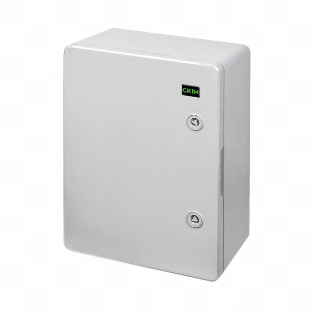 Бокс монтажний пластиковий СКІМ 400х300х170 з панеллю IP65
