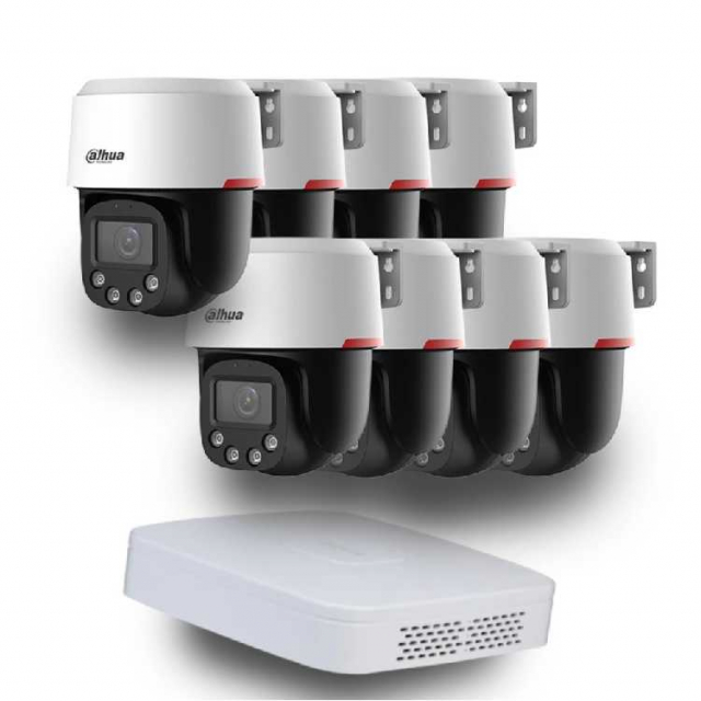 Dahua WizColor Kit - Buy and Try! (8х DH-SD2C400NA-B-PV-PRO +1 х NVR2108-I2)
