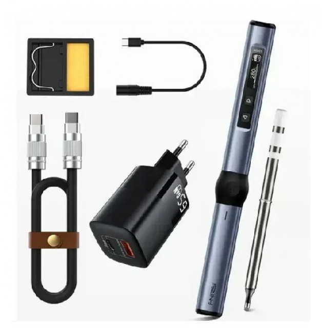 Паяльник електронний Smart FNIRSI HS-01 PD 65 Вт стандарт + PD 65W Kit