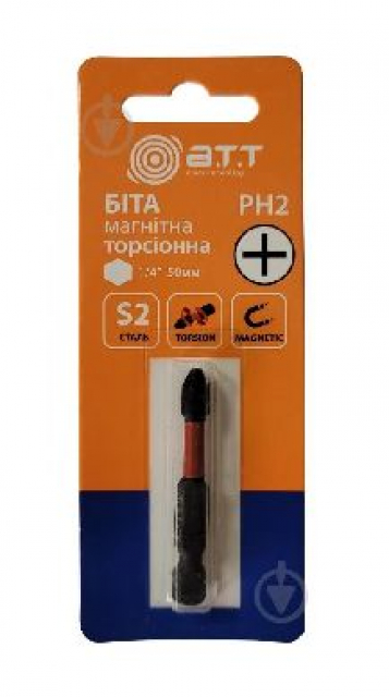 Біта Рh-2 торсіонна S2 1/4 50 мм A.T.T.(уп.1 шт) 4820090543944