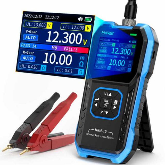 Fnirsi HRM-10 Тестер акумуляторів (для вимірювання внутрішнього опору (імпедансу) та напруги)