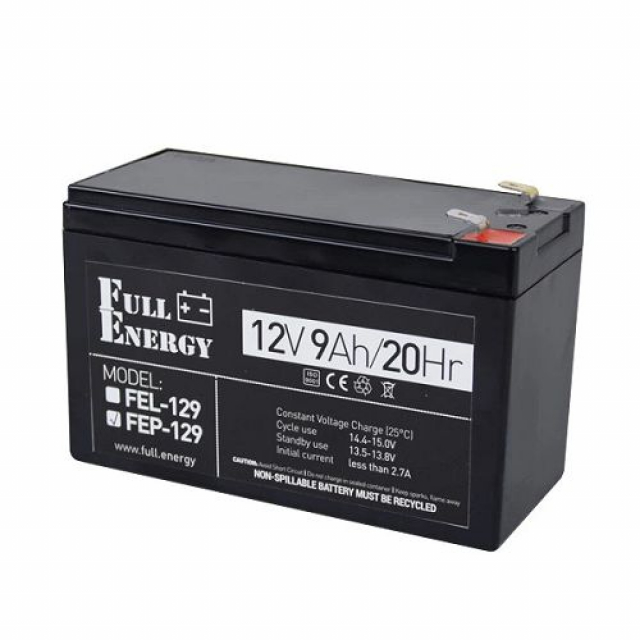 Акумулятор FullENERGY AGM 9Аг 12В FEP-129 (8507 20 80 90)