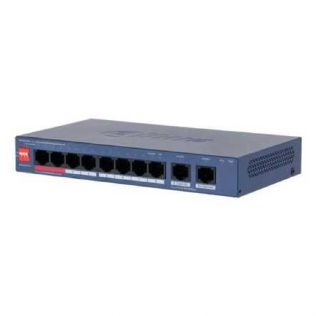 Dahua DH-CS4010-8GT-110-V2. Комутатор PoE 8 портів керований