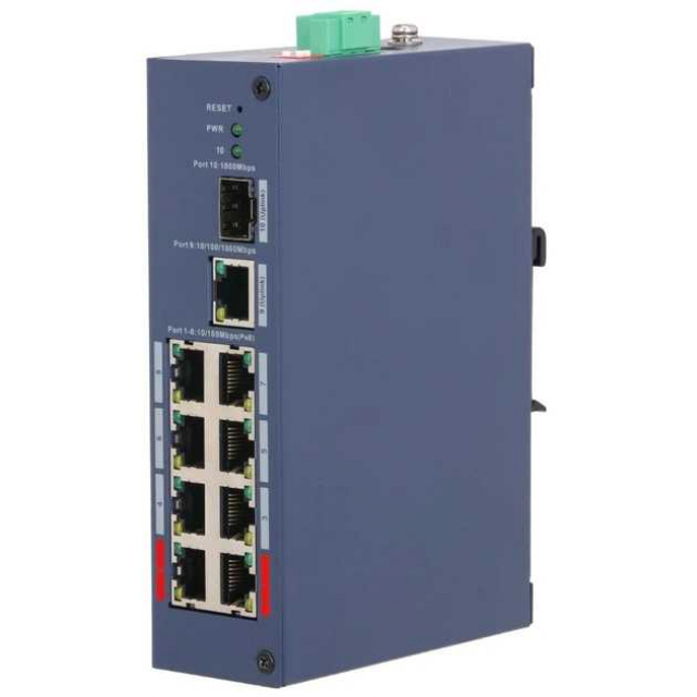 Dahua DH-CHS4110-8ET-110. Коммутатор PoE 10 портов управляемый